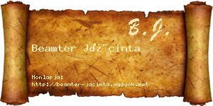 Beamter Jácinta névjegykártya